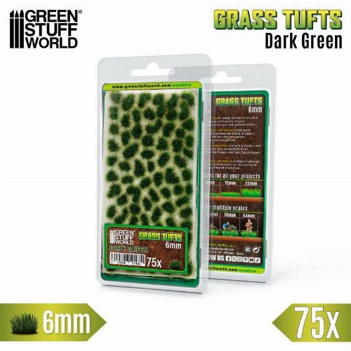 Green Stuff World - Dark Green Blossom Tufts 6mm
(75 pieces)