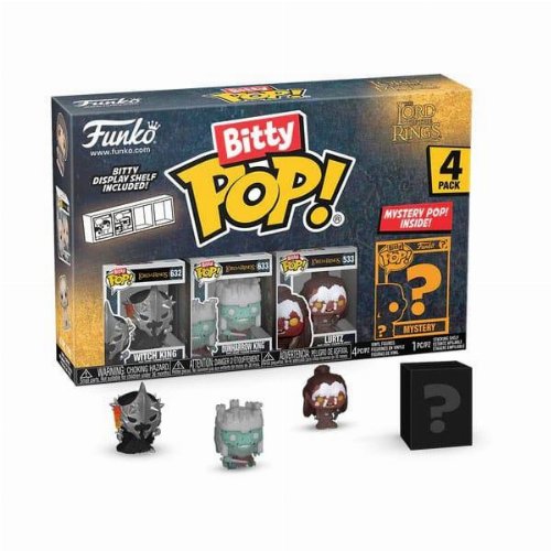 Funko Bitty POP! The Lord of the Rings - Witch
King, Dunharrow King, Lurtz & Chase Mystery 4-Pack
Figures
