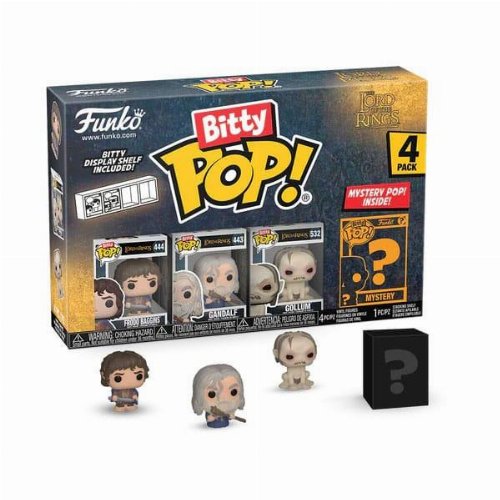 Funko Bitty POP! The Lord of the Rings - Frodo
Baggins, Gandalf, Gollum & Chase Mystery 4-Pack
Figures