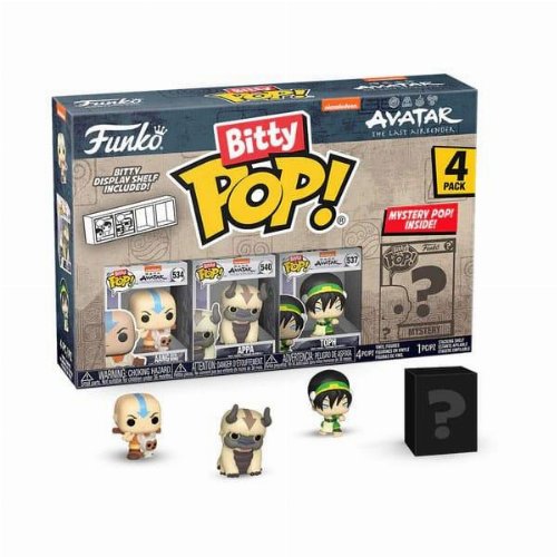 Funko Bitty POP! Avatar: The Last Airbender -
Aang, Appa, Toph & Chase Mystery 4-Pack
Figures