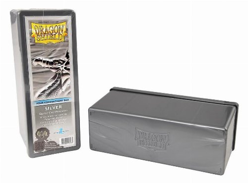 Dragon Shield - 4 Compartment Storage Box -
Silver