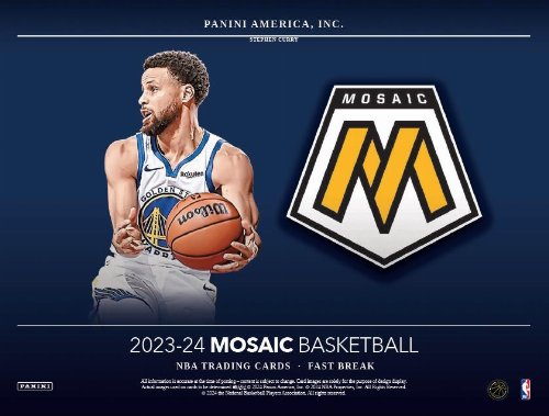 Panini - 2023-24 Mosaic NBA Basketball Fast
Break Hobby Box (12 Packs)