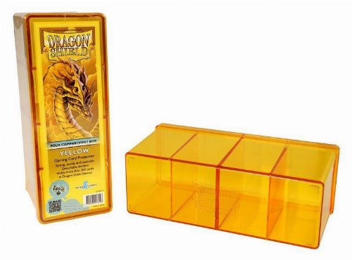 Dragon Shield - 4 Compartment Storage Box -
Yellow