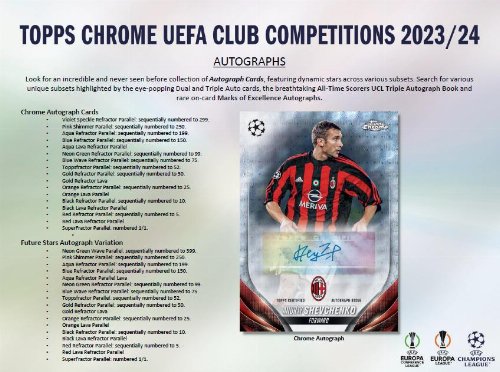 Topps - 2023-24 Chrome Club Competitions UCC Football
Jumbo Hobby Box (12 Φακελάκια)