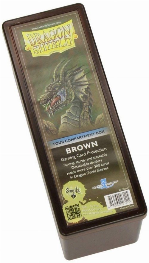 Dragon Shield - 4 Compartment Storage Box -
Brown