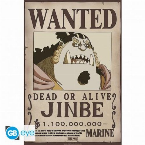 One Piece - Jinbe Wanted Poster Αυθεντική Αφίσα
(52x38cm)