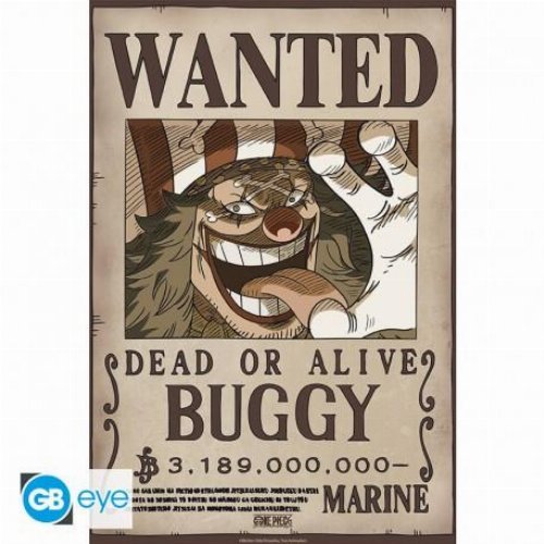 One Piece - Buggy Wanted Poster Αυθεντική Αφίσα
(52x38cm)