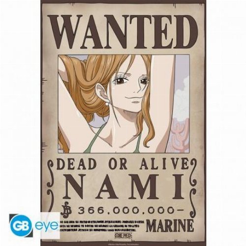 One Piece - Nami Wanted Poster Αυθεντική Αφίσα
(52x38cm)
