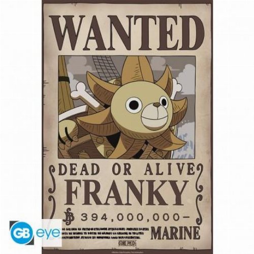 One Piece - Franky Wanted Poster Αυθεντική Αφίσα
(52x38cm)