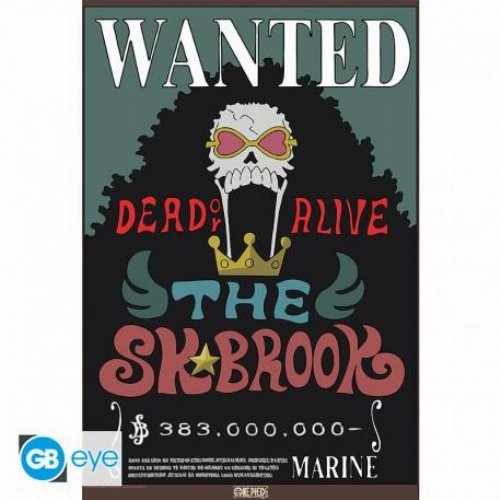 One Piece - Brook Wanted Poster Αυθεντική Αφίσα
(52x38cm)