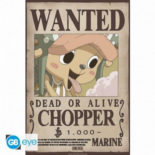 One Piece - Chopper Wanted Poster Αυθεντική Αφίσα
(52x38cm)