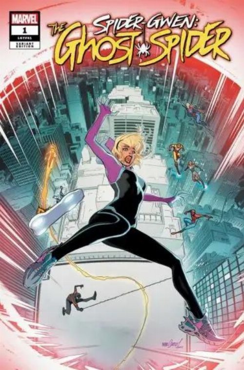 Τεύχος Κόμικ Spider-Gwen the Ghost Spider #1 David
Marquez Surprise April Variant Cover