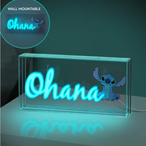 Disney: Lilo & Stitch - Ohana Neon LED Φωτιστικό
(31cm)