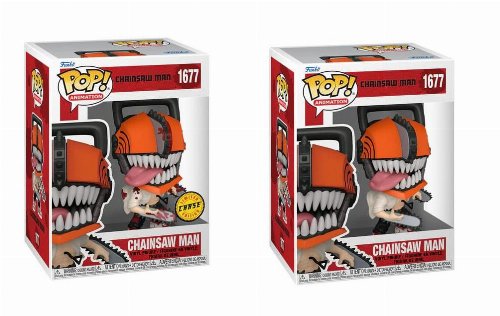 Φιγούρες Funko POP! Bundle of 2: Chainsaw Man -
Chainsaw Man #1677 & Chase