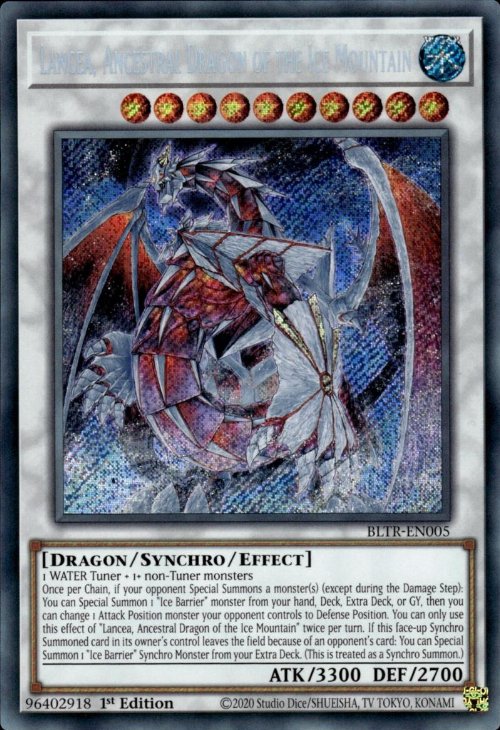 Lancea, Ancestral Dragon of the Ice Mountain (V.1 -
Secret Rare)