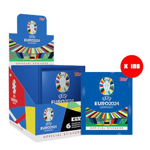 Topps - UEFA Germany Euro 2024 Stickers Full
Booster Display (100 Packs)