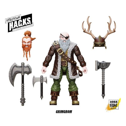 Vitruvian H.A.C.K.S. - Dwarf Mercenary Grimgrom
Action Figure