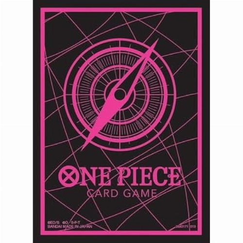 Bandai Card Sleeves 70ct - One Piece Card Game:
Pink/Black