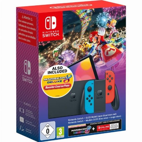 Nintendo Switch - OLED Model (Mario Kart 8 Deluxe
Edition + Booster Pass)