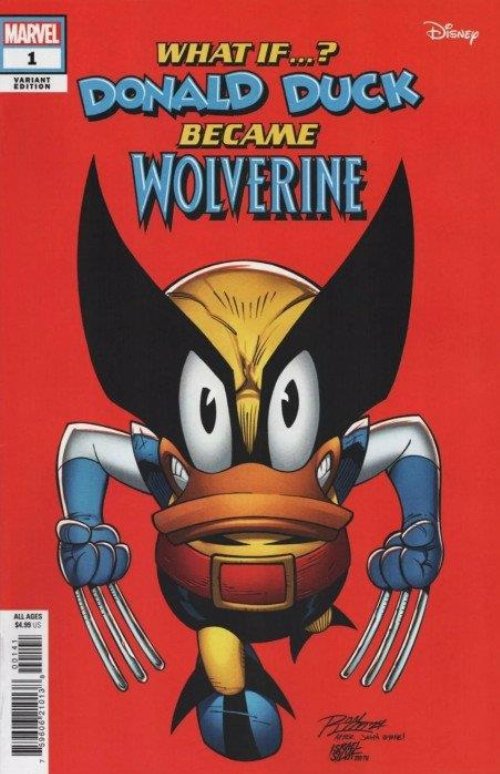 Τεύχος Κόμικ What If...? Donald Duck Became Wolverine
#1 Lim Variant Cover