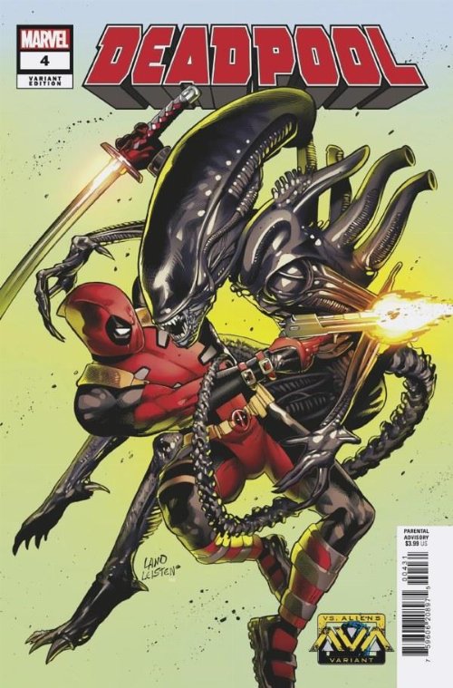 Τεύχος Κόμικ Deadpool #4 Land MARVEL Vs. Alien Variant
Cover