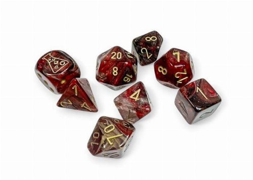 Σετ Ζάρια - 7 Dice Set Borealis Polyhedral Cosmos with
Gold (plus bonus ζάρι)