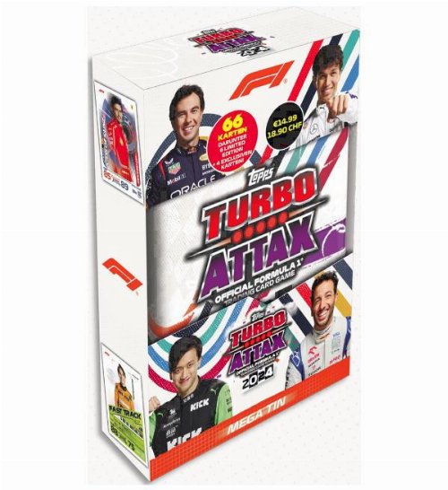Topps - 2024 Turbo Attax Formula 1 (F1) Mega Tin (66
κάρτες)