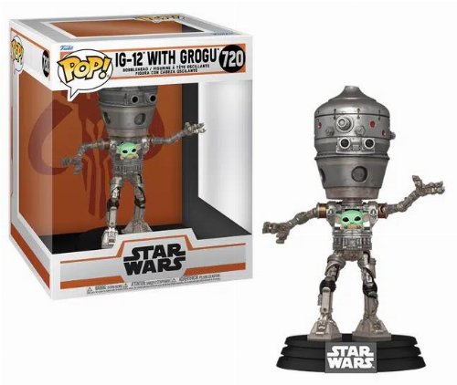 Φιγούρα Funko POP! Deluxe: Star Wars The
Mandalorian - IG12 With Grogu #720