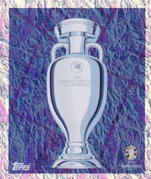 Topps - UEFA Germany Euro 2024 Sticker - EURO 1.
Trophy - Holo Foil