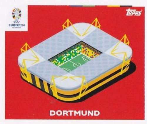 Topps - UEFA Germany Euro 2024 Αυτοκόλλητο - EURO 3.
Dortmund