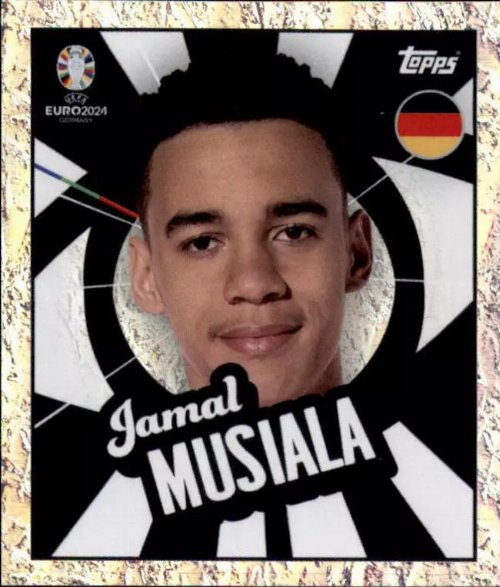 Topps - UEFA Germany Euro 2024 Αυτοκόλλητο - GER PTW.
Jamal Musiala (Germany) Holo Foil