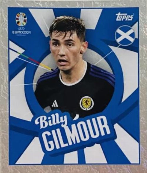 Topps - UEFA Germany Euro 2024 Sticker - SCO
PTW. Billy Gilmour (Scotland) Holo Foil