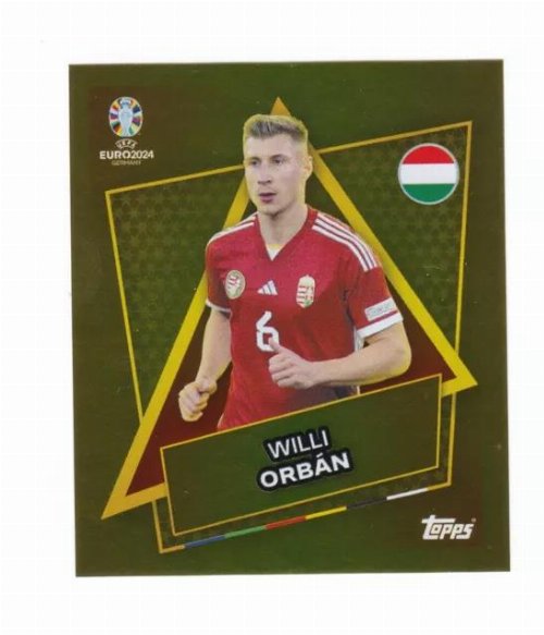 Topps - UEFA Germany Euro 2024 Sticker - HUN SP.
Willi Orbán (Hungary) Gold Foil