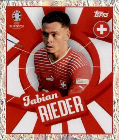 Topps - UEFA Germany Euro 2024 Sticker - SUI
PTW. Fabian Rieder (Switzerland) Holo Foil