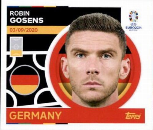 Topps - UEFA Germany Euro 2024 Αυτοκόλλητο - GER 8.
Robin Gosens (Germany)