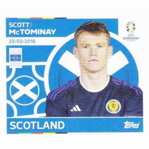 Topps - UEFA Germany Euro 2024 Sticker - SCO 16.
Scott McTominay (Scotland)