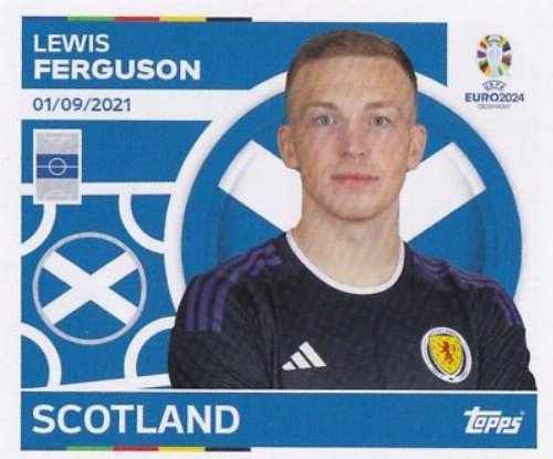 Topps - UEFA Germany Euro 2024 Sticker - SCO 17.
Lewis Ferguson (Scotland)