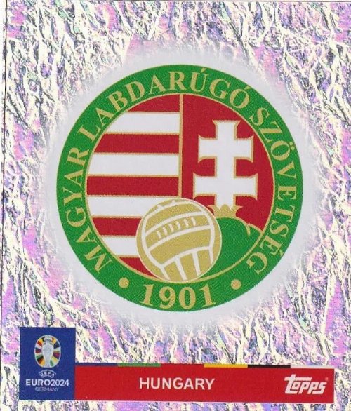 Topps - UEFA Germany Euro 2024 Αυτοκόλλητο - HUN 1.
Logo (Hungary) - Holo Foil