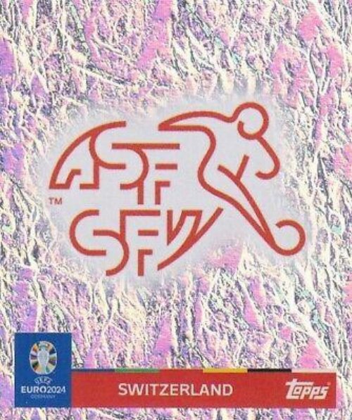 Topps - UEFA Germany Euro 2024 Sticker - SUI 1.
Logo (Switzerland) - Holo Foil