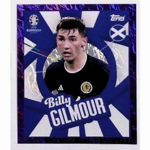 Topps - UEFA Germany Euro 2024 Sticker - SCO
PTW. Billy Gilmour (Scotland) - Purple Parallel
Foil