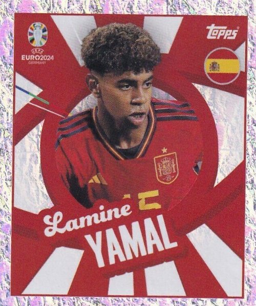 Topps - UEFA Germany Euro 2024 Sticker - ESP
PTW. Lamine Yamal (Spain) Holo Foil