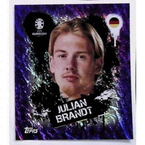 Topps - UEFA Germany Euro 2024 Αυτοκόλλητο - GER 3.
Julian Brandt (Germany) - Purple Parallel Foil