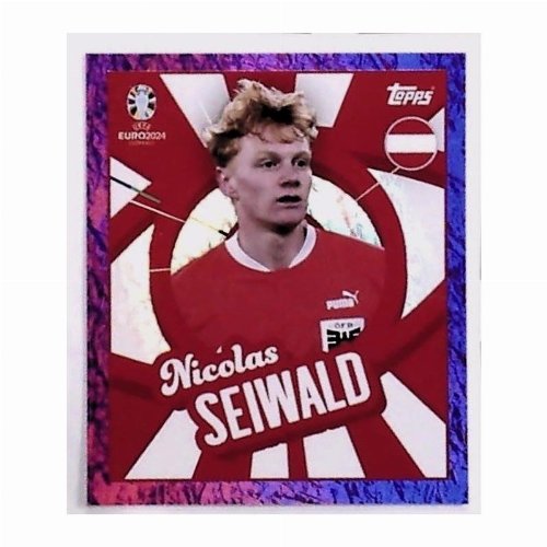 Topps - UEFA Germany Euro 2024 Sticker - AUT
PTW. Nicolas Seiwald (Austria) - Purple Parallel
Foil