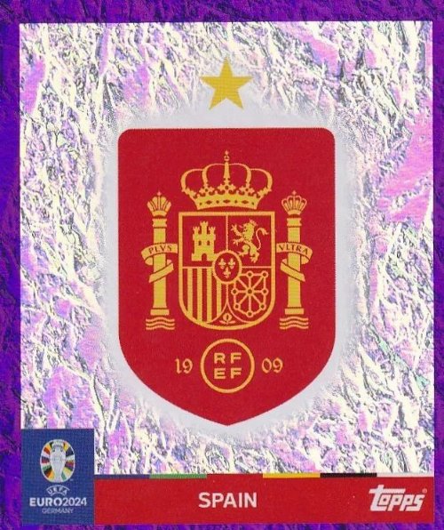 Topps - UEFA Germany Euro 2024 Sticker - ESP 1.
Logo (Spain) - Holo Foil