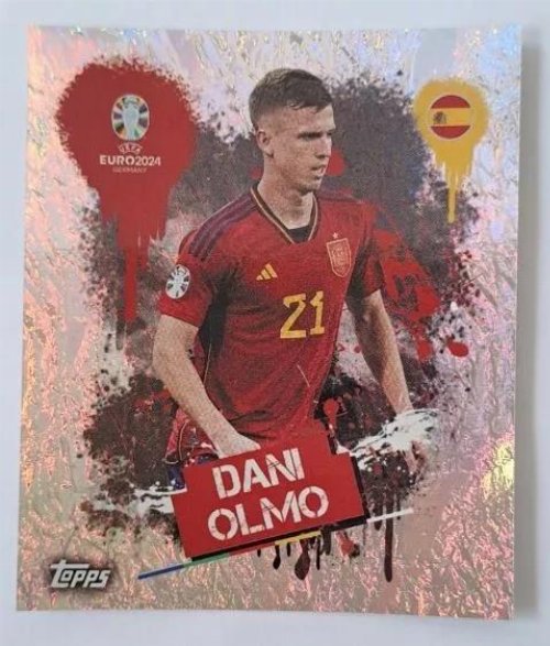 Topps - UEFA Germany Euro 2024 Αυτοκόλλητο - ESP 3.
Dani Olmo (Spain) Holo Foil