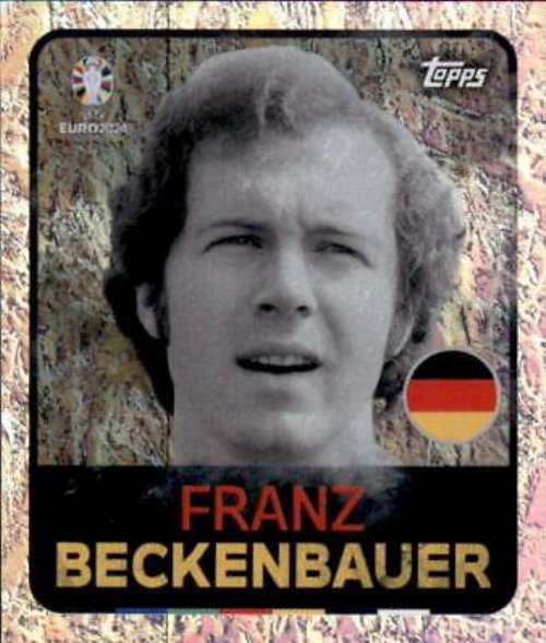 Topps - UEFA Germany Euro 2024 Αυτοκόλλητο - LEG 9.
Franz Beckenbauer (West Germany) - Holo Foil