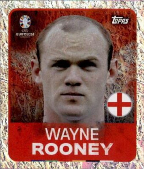 Topps - UEFA Germany Euro 2024 Sticker - LEG 3.
Wayne Rooney (England) - Holo Foil