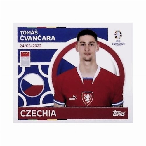 Topps - UEFA Germany Euro 2024 Αυτοκόλλητο - CZE 17.
Tomáš Čvančara (Czechia)