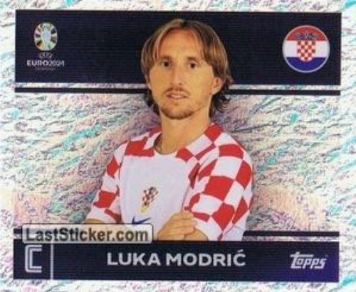 Topps - UEFA Germany Euro 2024 Αυτοκόλλητο - CRO 2.
Luka Modrić (Croatia) Holo Foil