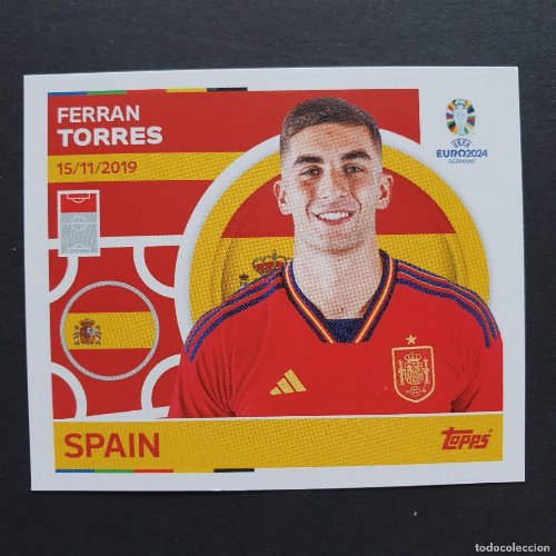 Topps - UEFA Germany Euro 2024 Αυτοκόλλητο - ESP 21.
Ferran Torres (Spain)